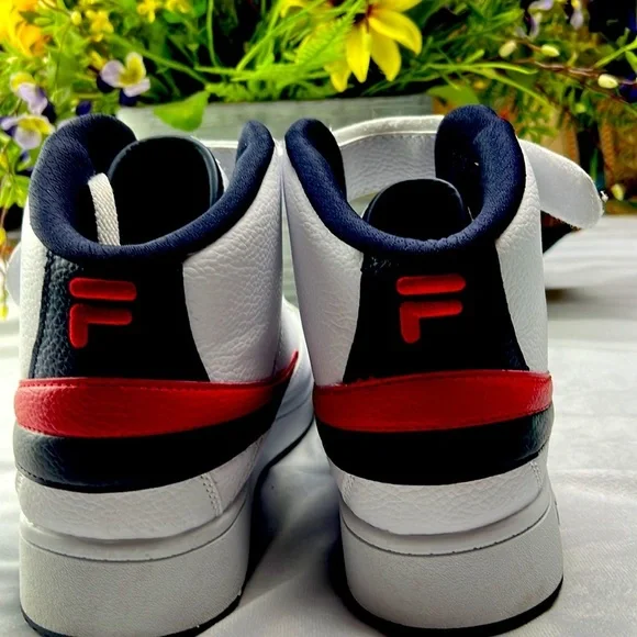 Fila shoes for men white and blue and red color size 12